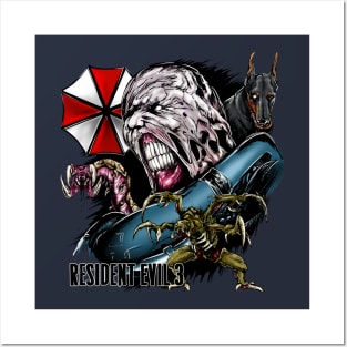 Resident evil 3 remake Nemesis Monster Posters and Art